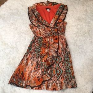 Teeze me beautiful faux wrap dress